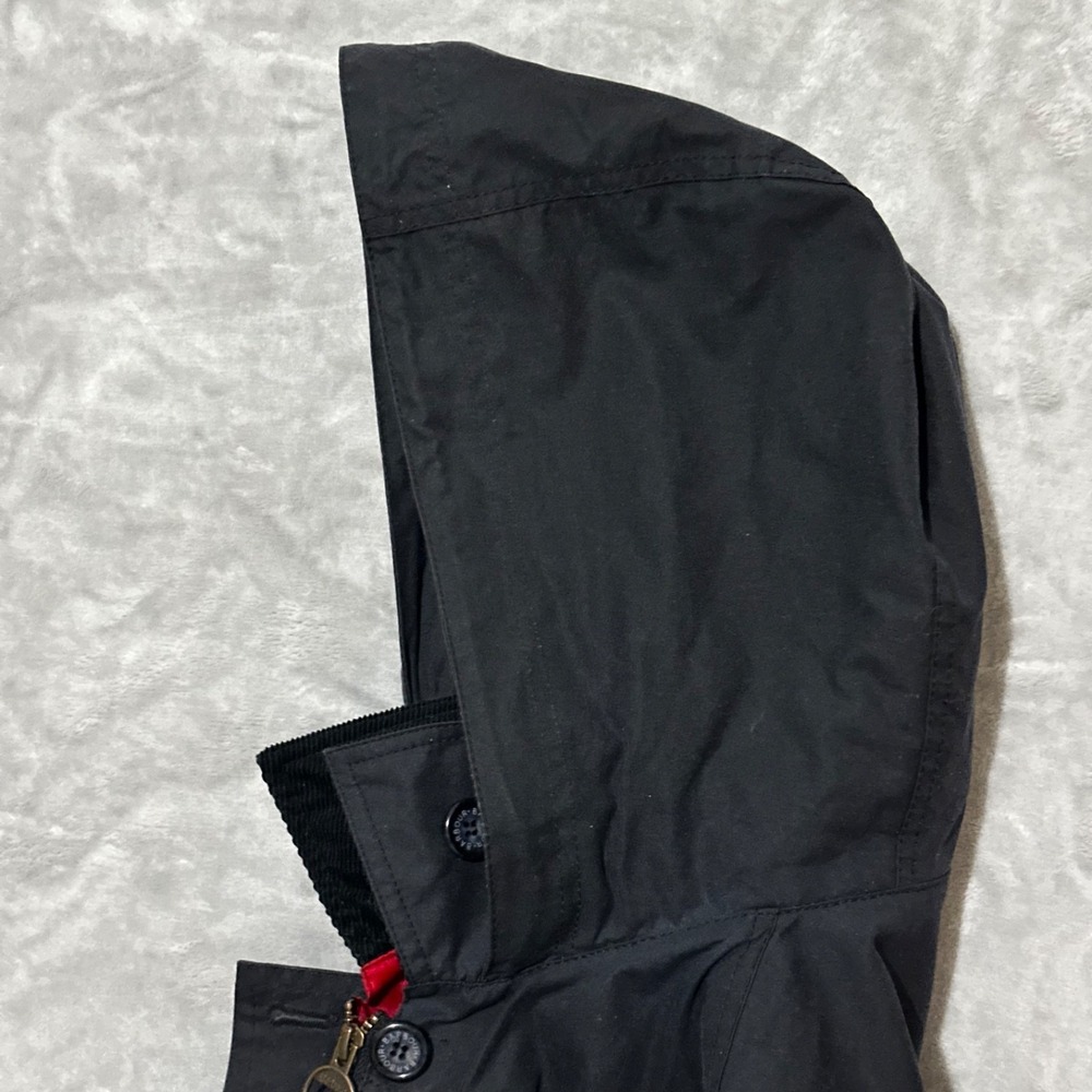 Barbour Shore Jacket Wax Waterproof Navy Rain Coat Jacket Size US 10 / UK 14 - Picture 14 of 16